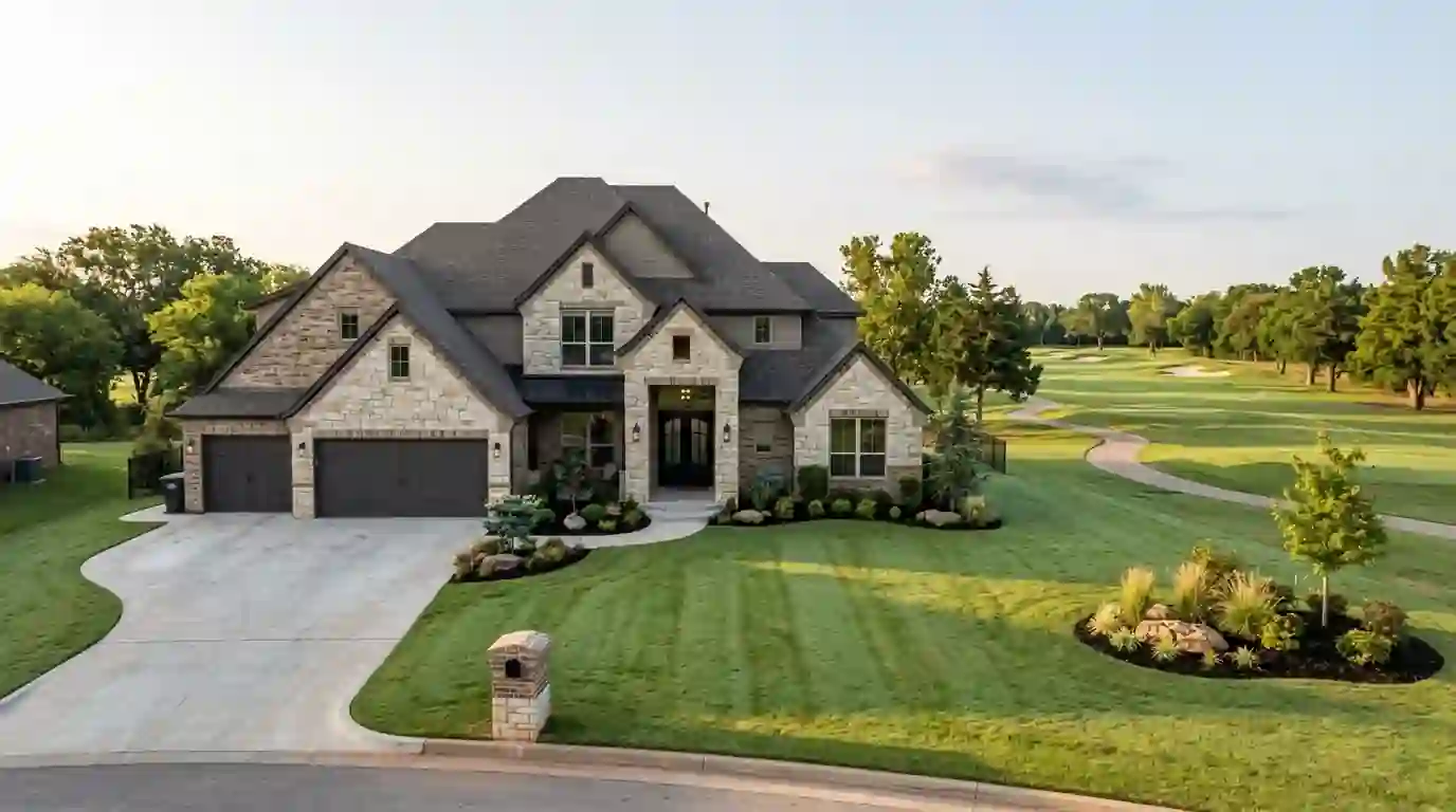 Newer home on a golf-course lot in Gaillardia