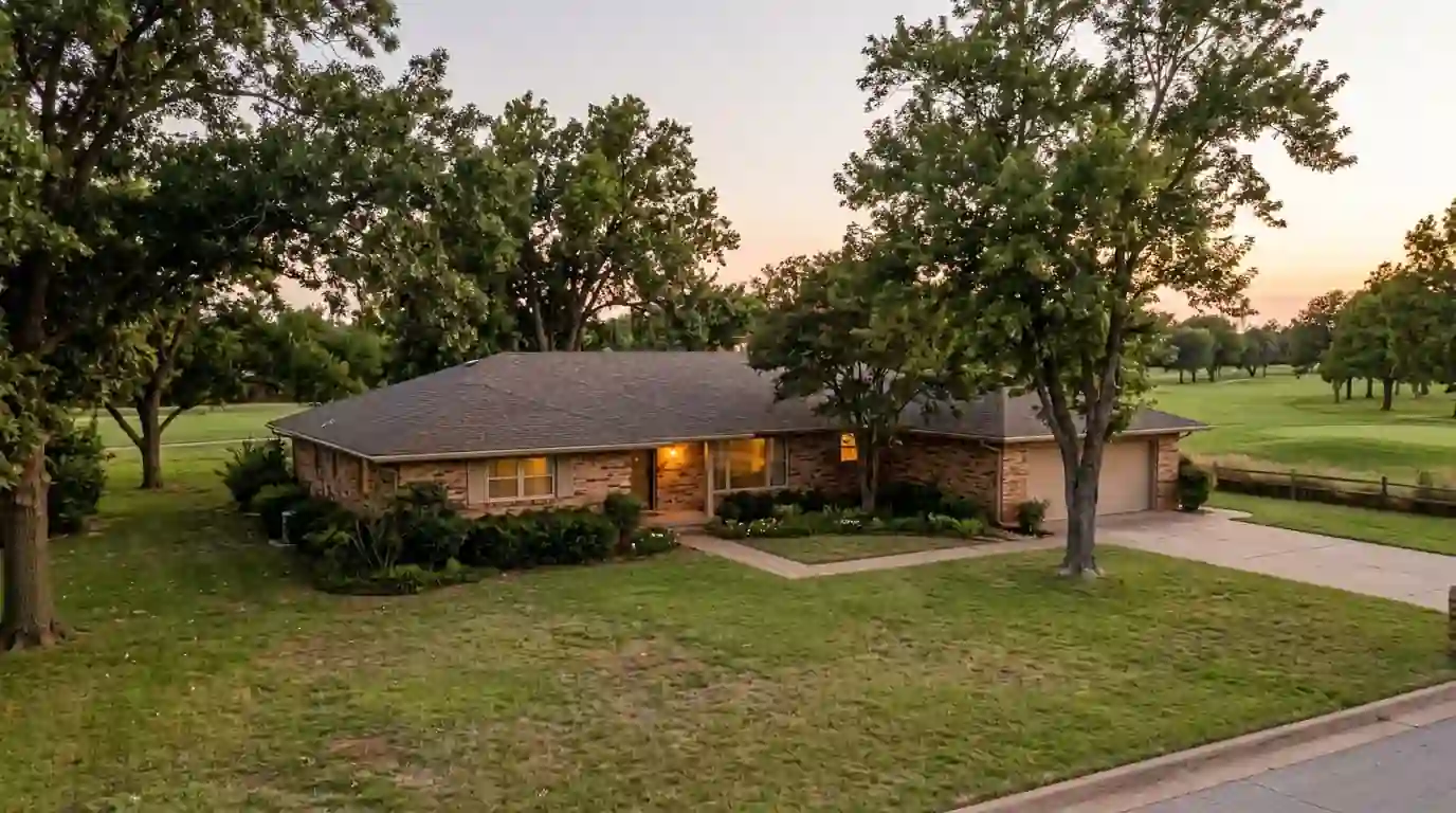 1960s ranch home near the golf course in Quail Creek