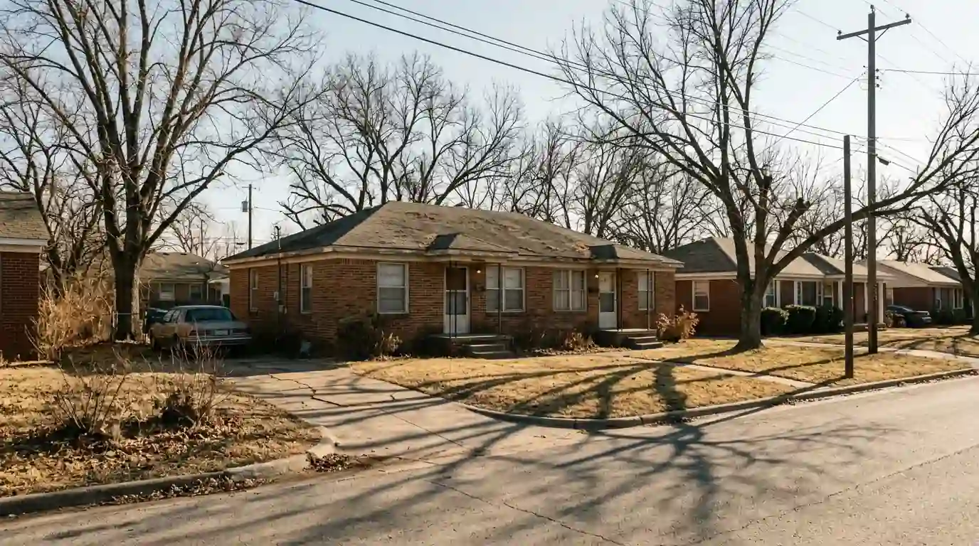 Postwar homes on a Mayfair Heights street