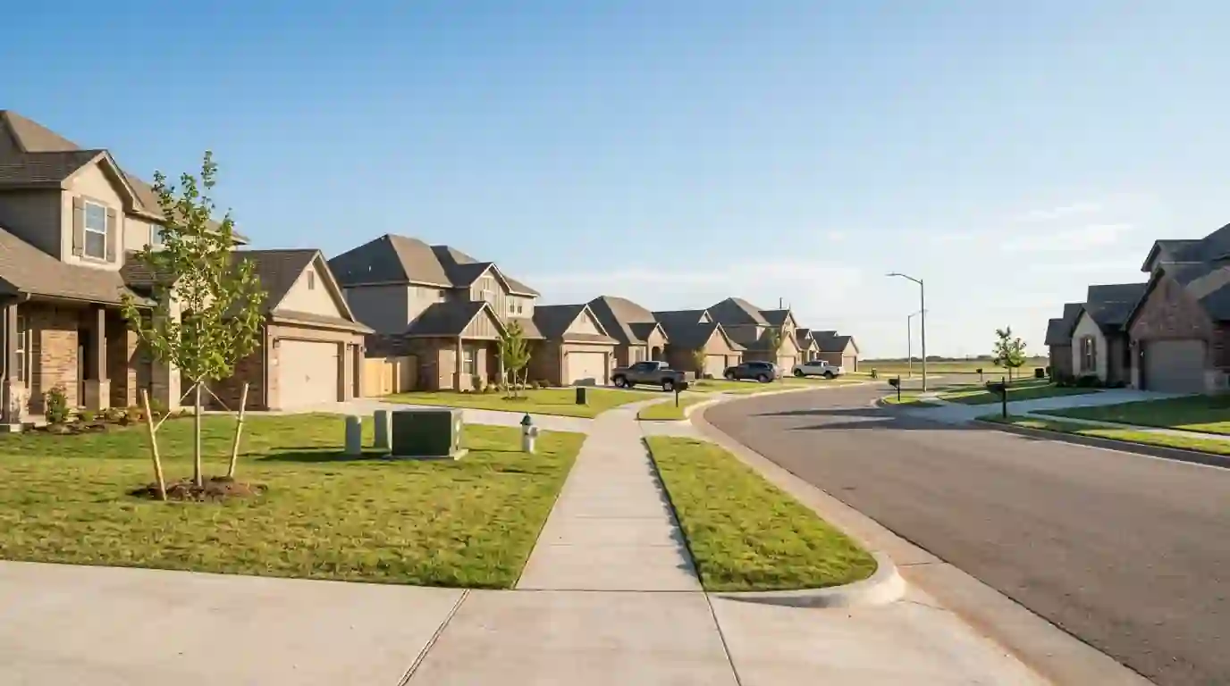 New subdivision homes in Canadian County