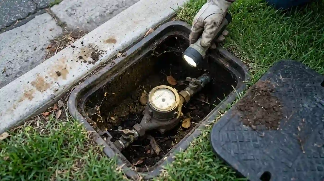 Checking a water meter for a hidden leak