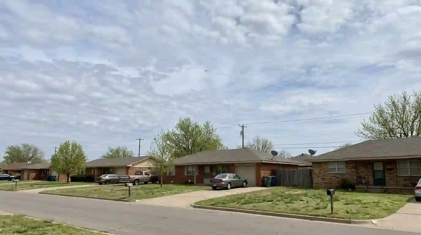 Homes on a Southwest Oklahoma City street